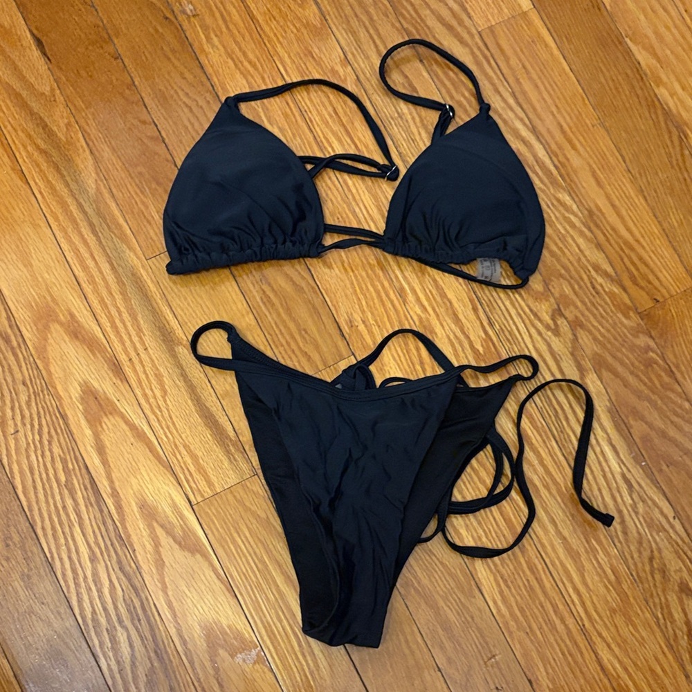 SHEIN Classic Black Bikini Set